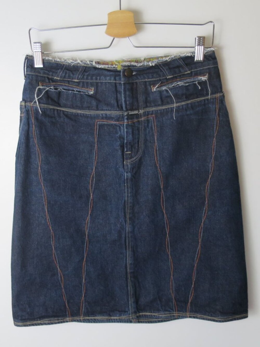 Marithe Francois Girbaud Knee-Length Denim Skirt Size 28 (S)